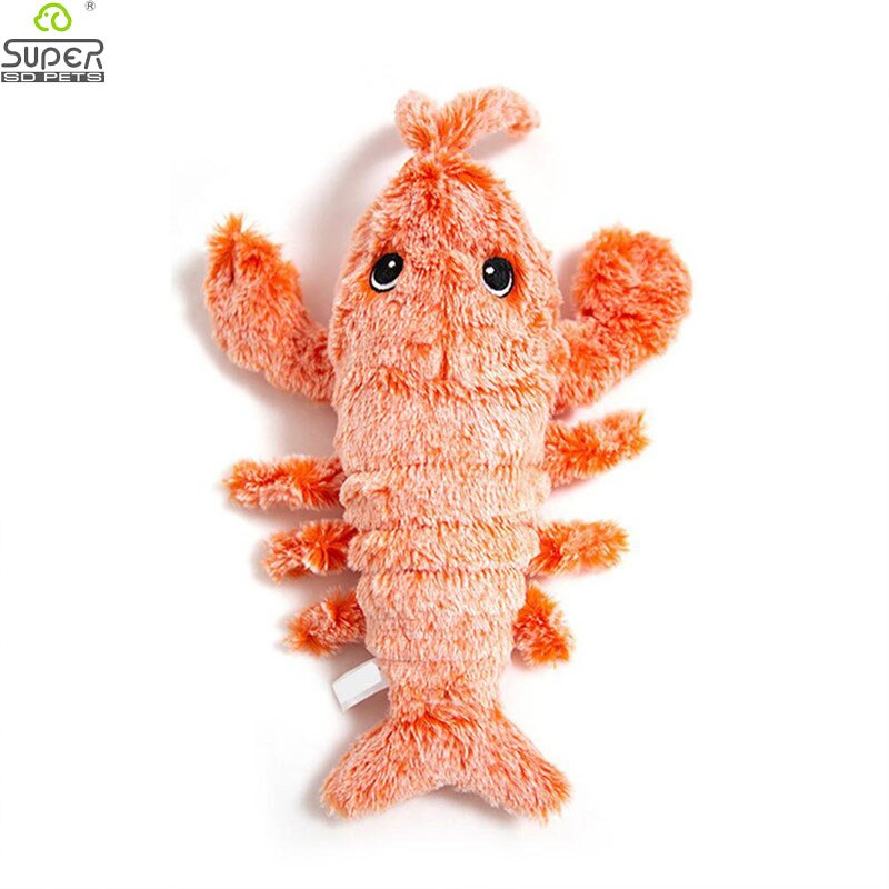 Juguete de peluche con sonido de langosta para perros y gatos